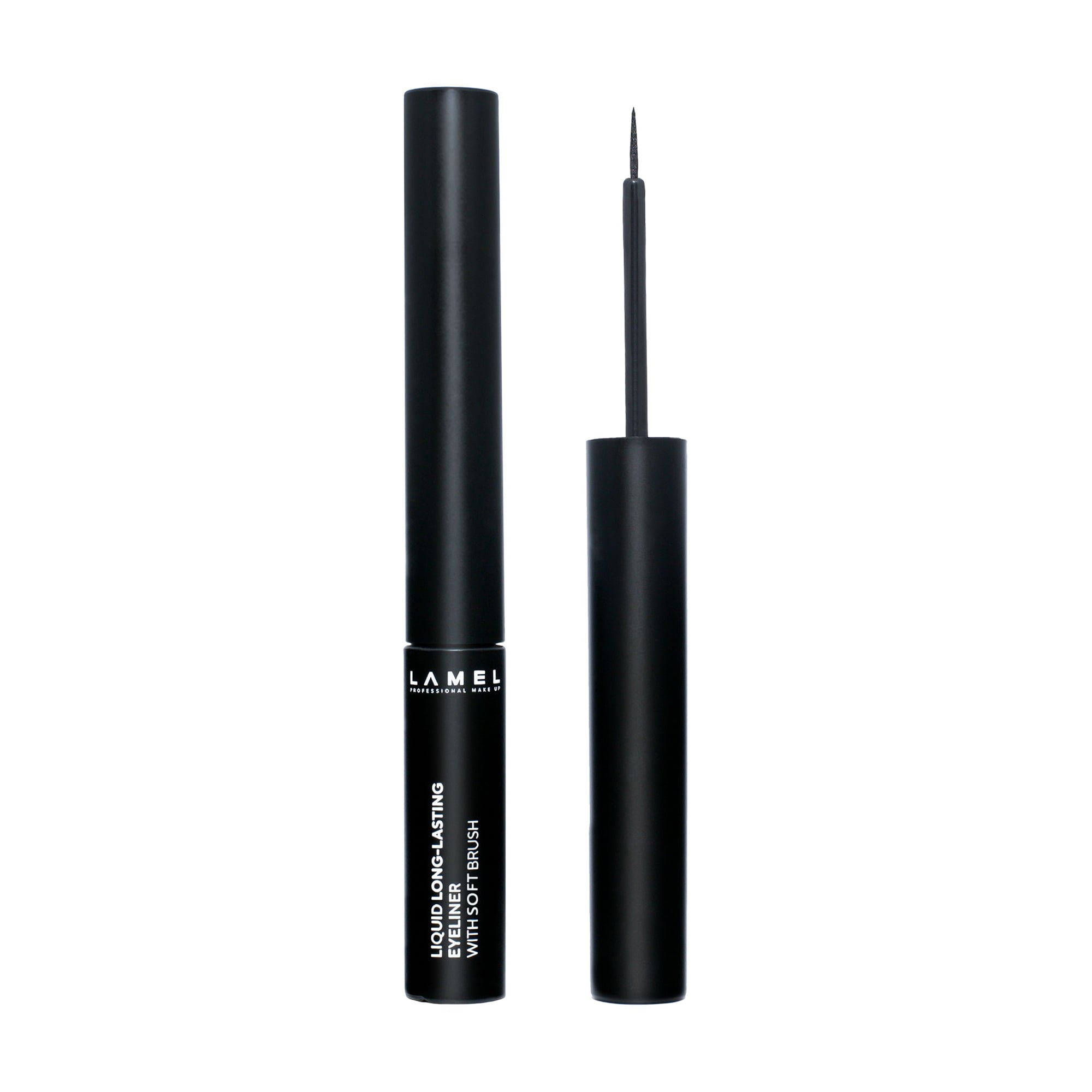 Рідка підводка для очей LAMEL Make Up Liquid Long-Lasting Eyeliner With Soft Brush з м'яким пензлем, 401, 4 мл